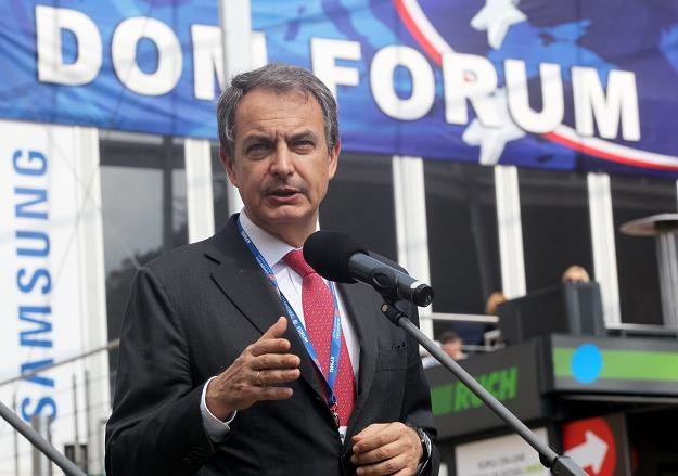 Jose Luis Rodriguez Zapatero w Krynicy /PAP