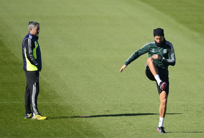 Jose Mourinho (z lewej) i Cristiano Ronaldo. /AFP