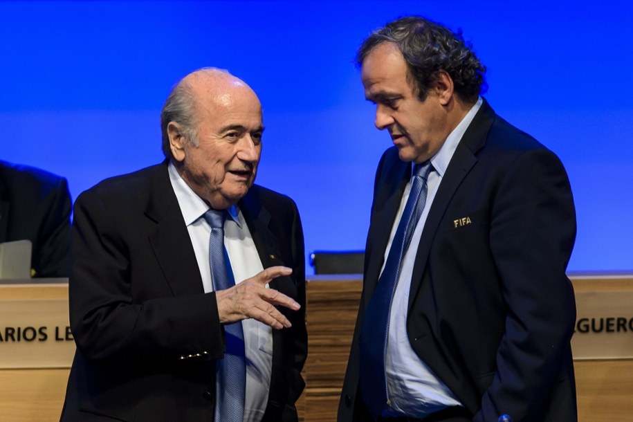 Joseph Baltter i Michel Platini /AFP/EAST NEWS /East News