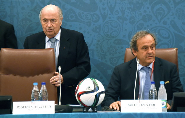 Joseph 'Sepp' Blatter i Michel Platini zostali oskarżeni przez szwajcarską prokuraturę /MARCUS BRANDT /PAP/EPA