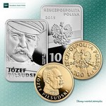 "Józef Piłsudski" - pierwsze monety w serii "Stulecie odzyskania przez Polskę niepodległości"