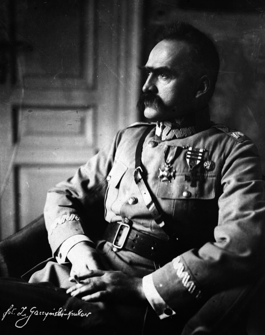 Józef Piłsudski (rok 1919, reprodukcja) /CAF /PAP