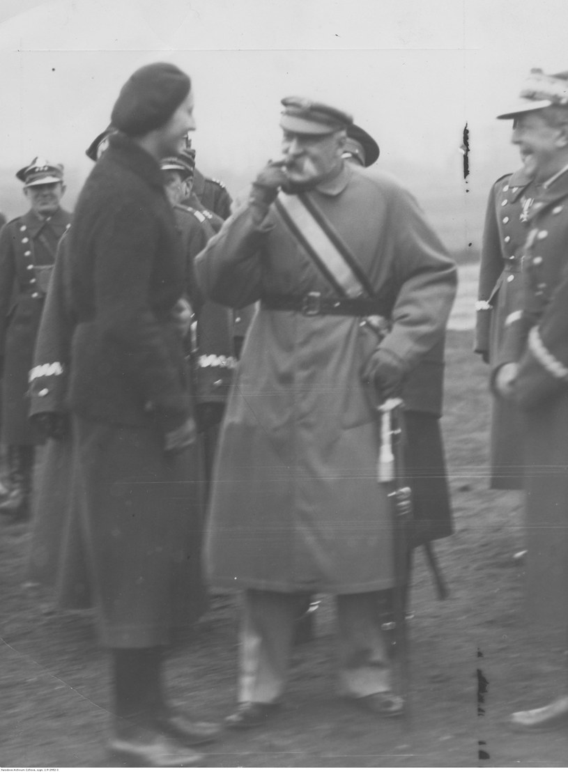 Józef Piłsudski z córką /NAC Online /