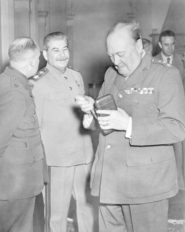 Józef Stalin i Winston Churchill /ITAR-TASS    /PAP