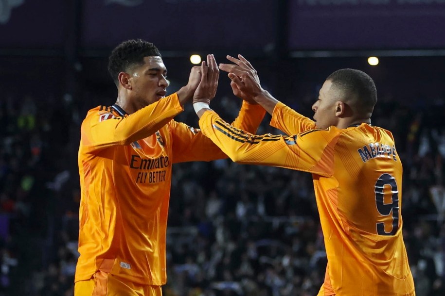 Jude Bellingham i Kylian Mbappe /R. GARCIA /PAP/EPA