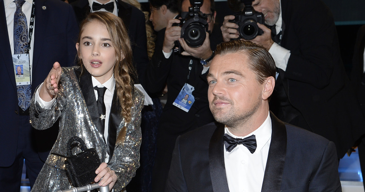 Julia Butters i Leonardo DiCaprio na rozdaniu nagród Screen Actors Guild Awards (2020) /Kevork Djansezian /Getty Images