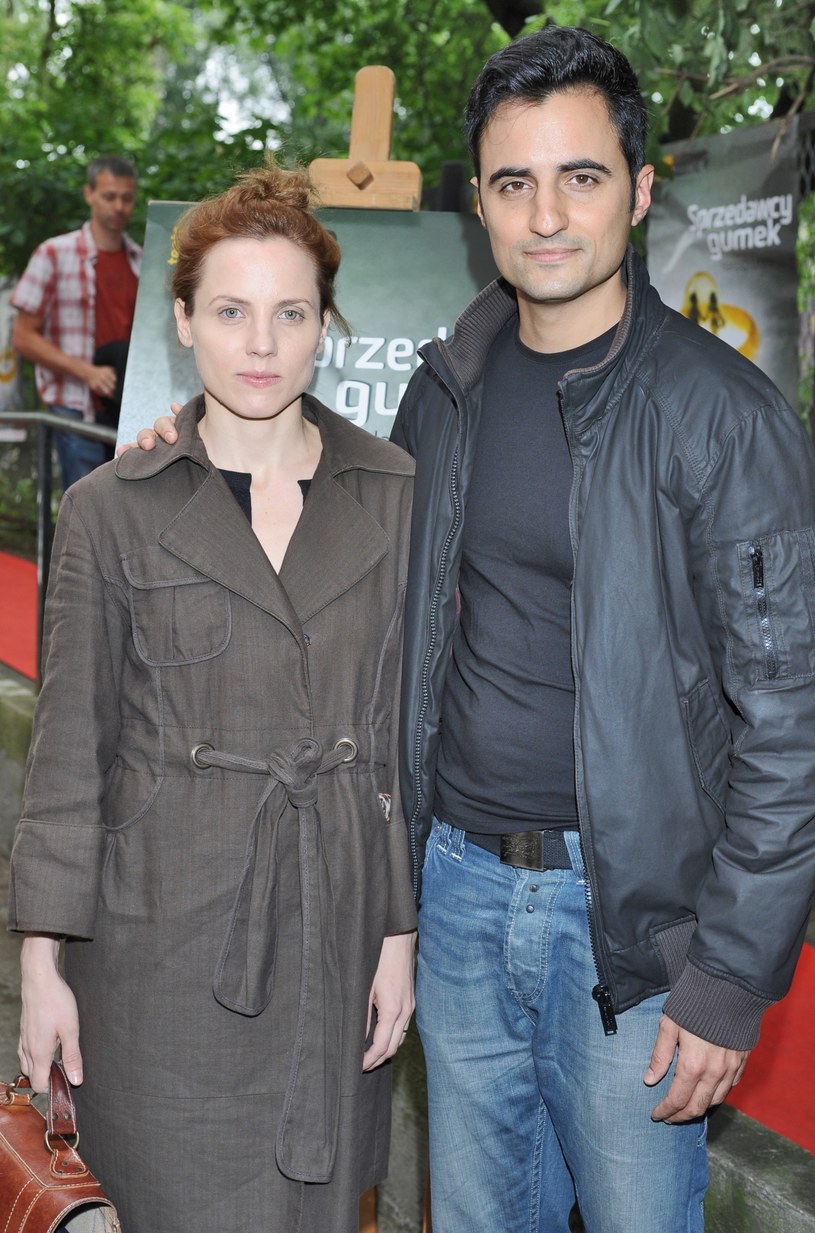 Julia Kijowska z mężem /Andreas Szilagyi  /MWMedia