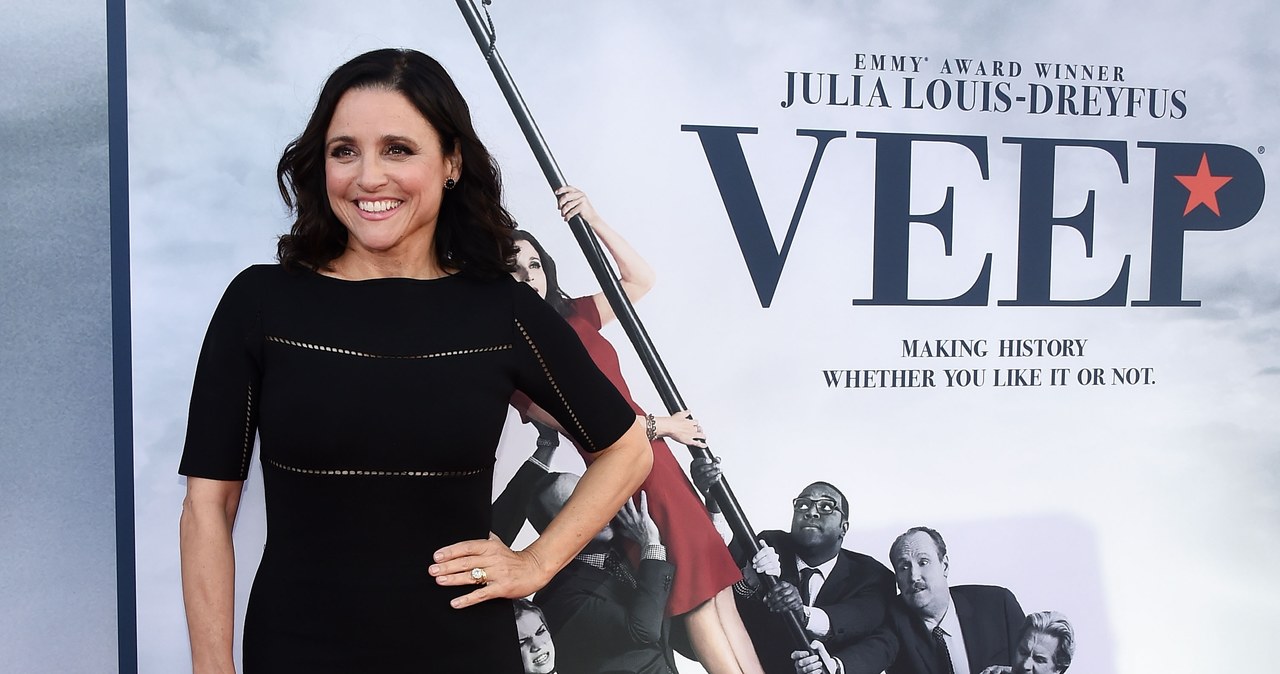 Julia Louis-Dreyfus podczas promocji serialu "Veep" /Amanda Edwards/Contributor /Getty Images