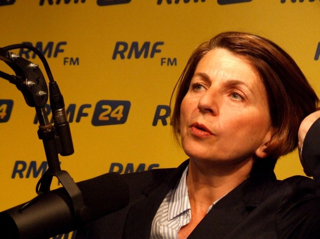Julia Pitera w warszawskim studiu RMF FM &nbsp; /Fot. Olga Wasilewska /RMF FM