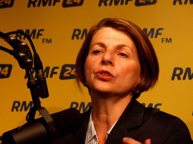 Julia Pitera w warszawskim studiu RMF FM. &nbsp; /Fot. Olga Wasilewska /RMF FM