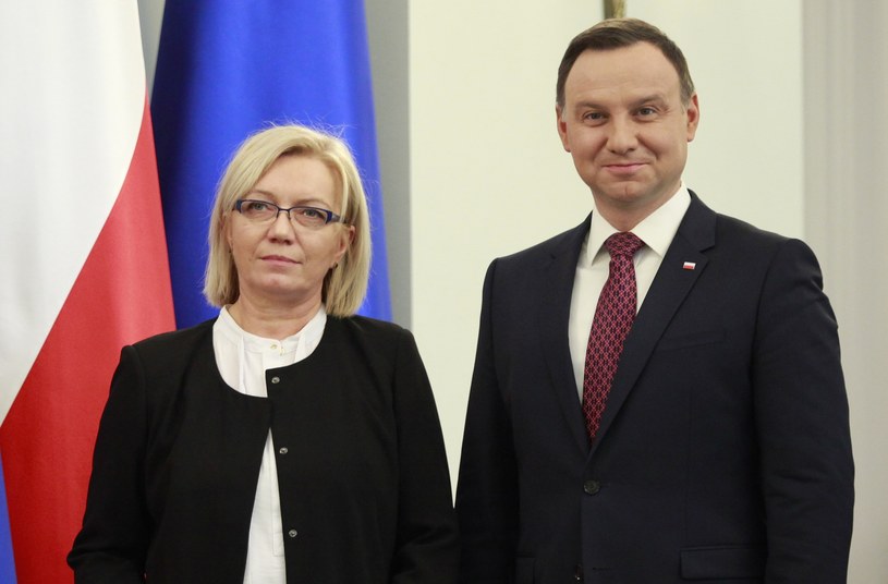 Julia Przyłębska i prezydent Andrzej Duda /STEFAN MASZEWSKI/REPORTER /East News