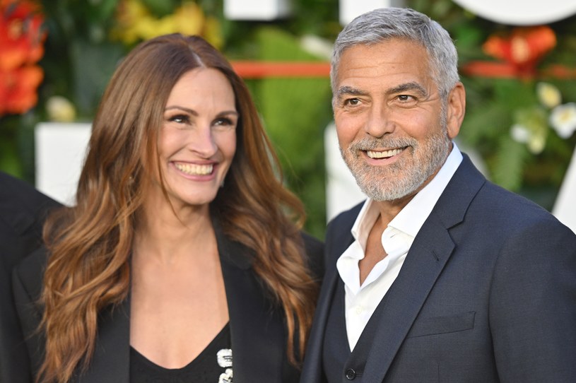 Julia Roberts i George Clooney na premierze filmu "Bilet do raju" /Samir Hussein/WireImage /Getty Images