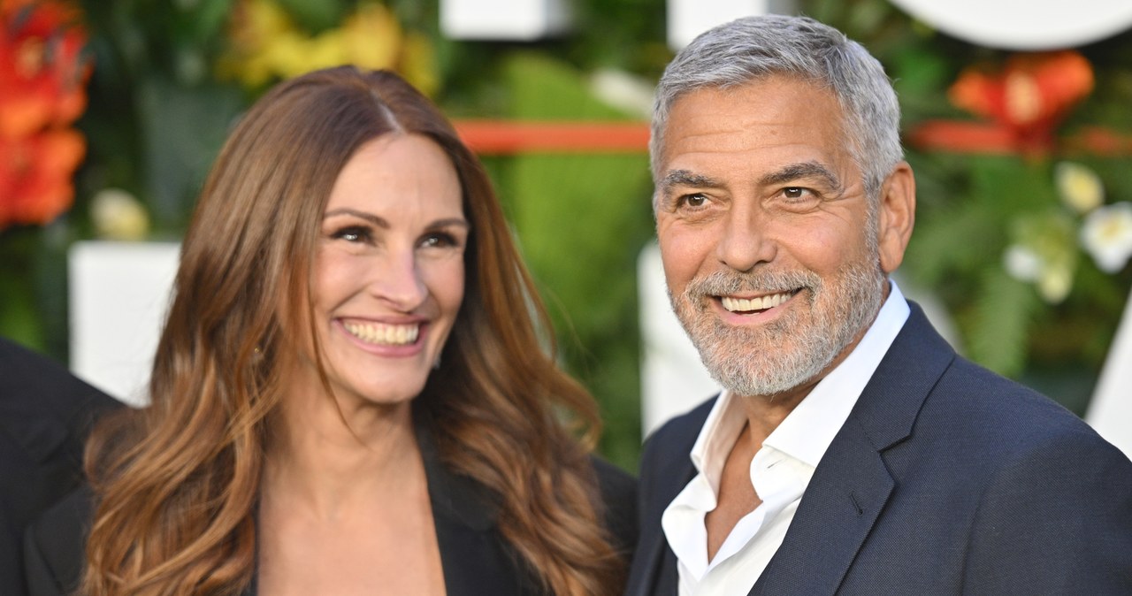 Julia Roberts i George Clooney na premierze filmu "Bilet do raju" /Samir Hussein/WireImage /Getty Images