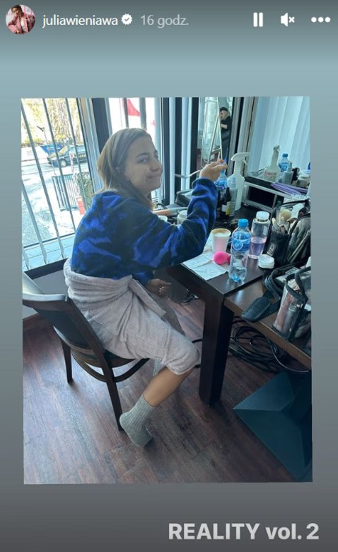 Julia Wieniawa podczas przygotowań do nagrań nowego sezonu "Mam talent" /Julia Wieniawa, Instagram @juliawieniawa /materiał zewnętrzny