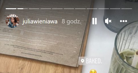 Julia Wieniawa: www.instagram.com/juliawieniawa/ /Screen z InstaStory  /Instagram