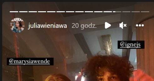 Julia Wieniawa: www.instagram.com/juliawieniawa/ /Screen z InstaStory  /Instagram