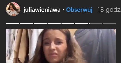 Julia Wieniawa zażartowała z fanów /Screen z Insta Story /Instagram