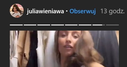 Julia Wieniawa zażartowała z fanów /Screen z Insta Story /Instagram