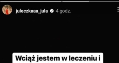 Julia Wróblewska komentuje doniesienia na swój temat / Instagram @juleczkaaa_jula /Instagram