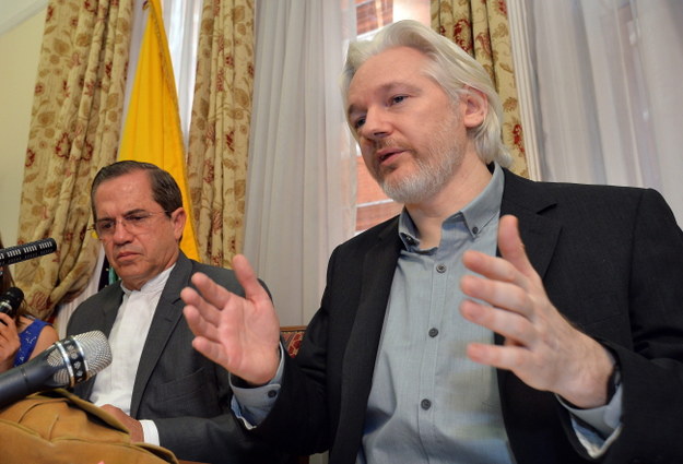 Julian Assange /JOHN STILLWELL /PAP/EPA