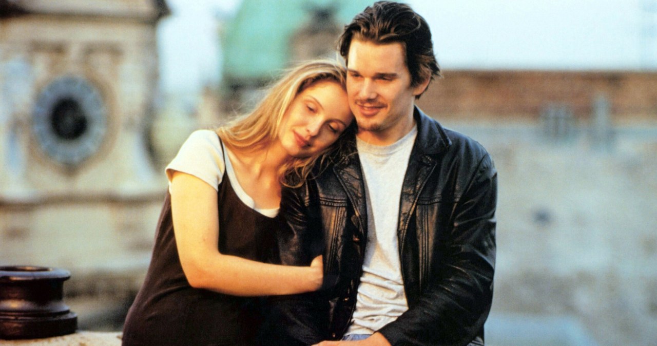 Julie Delpy i Ethan Hawke w filmie "Przed wschodem słońca" /Columbia Pictures/Courtesy Everett Collection /East News