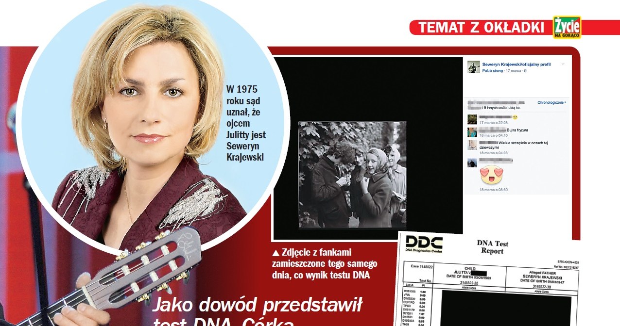 Julitta Krajewska uważa, że testy DNA zostały sfałszowane /Życie na gorąco