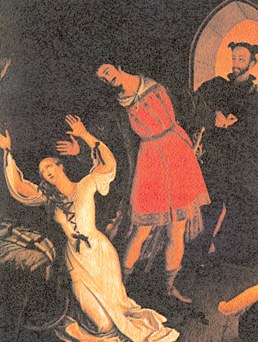 Julius Schnorr von Carolsfeld, Małgorzata, Faust i Mefistofeles /Encyklopedia Internautica