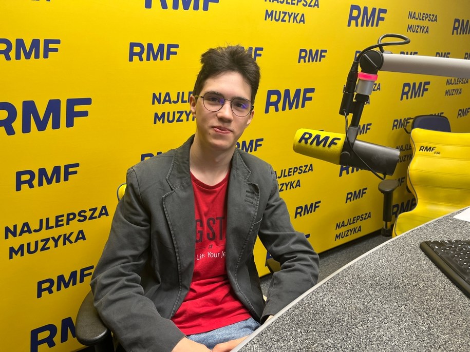 Juliusz Zgliński w studiu Radia RMF FM /RMF24