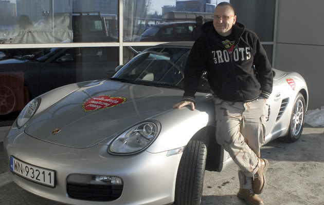 Jurek Owsiak i srebrne porsche &nbsp; /Agencja FORUM