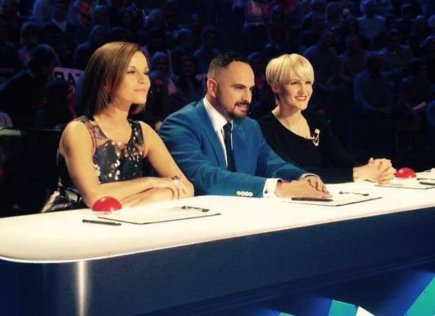 Jury "Mam talent": Małgorzata Foremniak, Agustin Egurrola i Agnieszka Chylińska w nowej fryzurze /"Mam talent", TVN