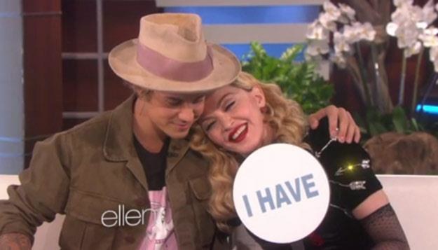 Justin Bieber i Madonna u Ellen DeGeneres /