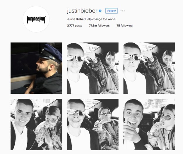 Justin Bieber na Instagramie /