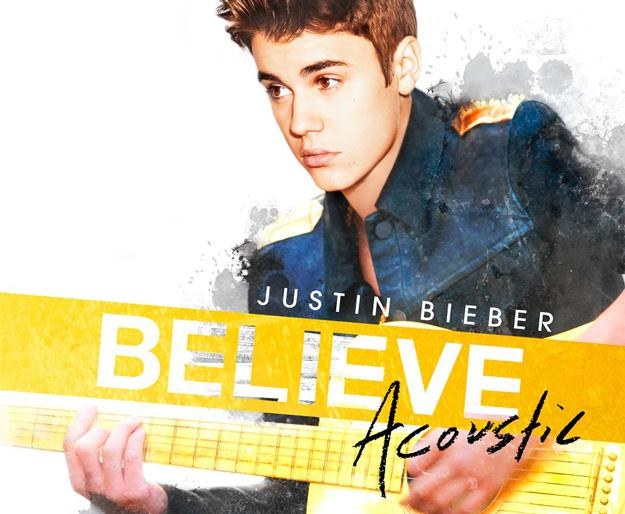Justin Bieber na okładce albumu "Believe Acoustic" /