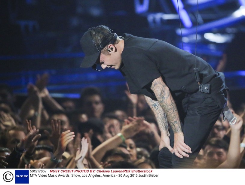 Justin Bieber na VMA 2015 /Chelsea Lauren/REX Shutterstock /East News