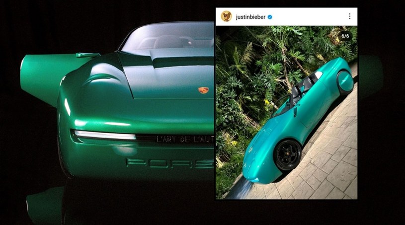 Justin Bieber udostępnił w mediach społecznościowych zdjęcie specjalnego Porsche. Pojawiły się głosy, że został jego nowym właścicielem. /Porsche Newsroom/ materiały prasowe/ justinbieber/ Instagram/ zrzut ekranu /