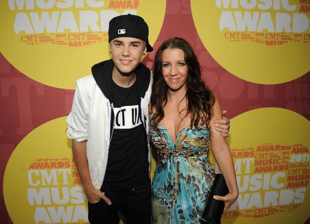 Justin Bieber z matką fot. Rick Diamond /Getty Images/Flash Press Media