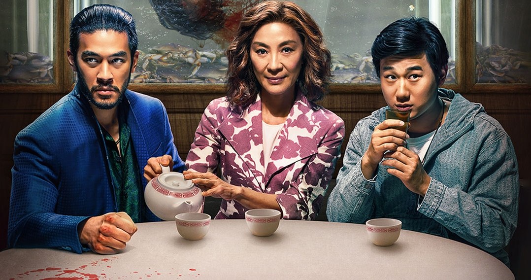 Justin Chien, Michelle Yeoh i Sam Song Li to gwiazdy serialu "Bracia Sun" /Netflix /materiały prasowe