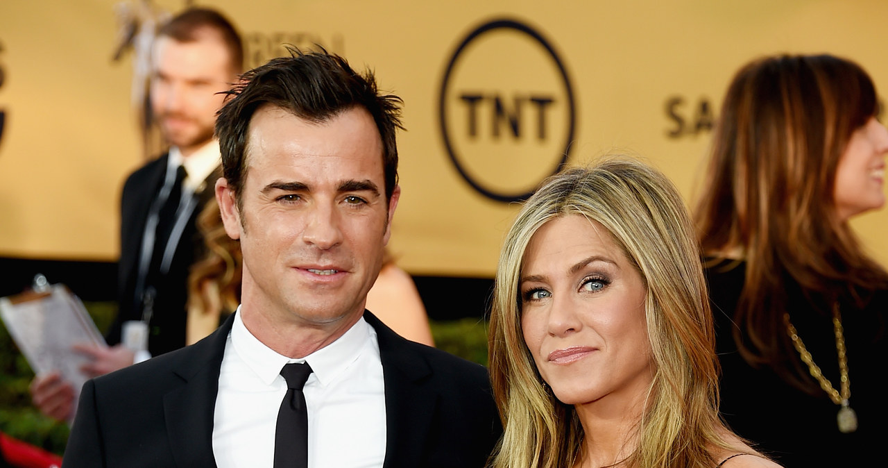 Justin Theroux i Jennifer Aniston /Ethan Miller /Getty Images