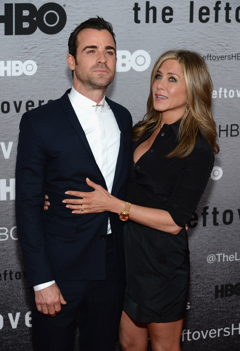 Justin Theroux i Jennifer Aniston /Dimitrios Kambouris /Getty Images