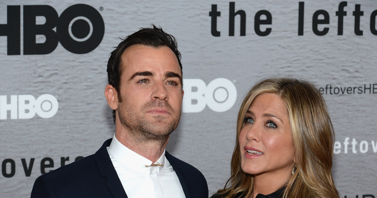 Justin Theroux i Jennifer Aniston /Dimitrios Kambouris /Getty Images