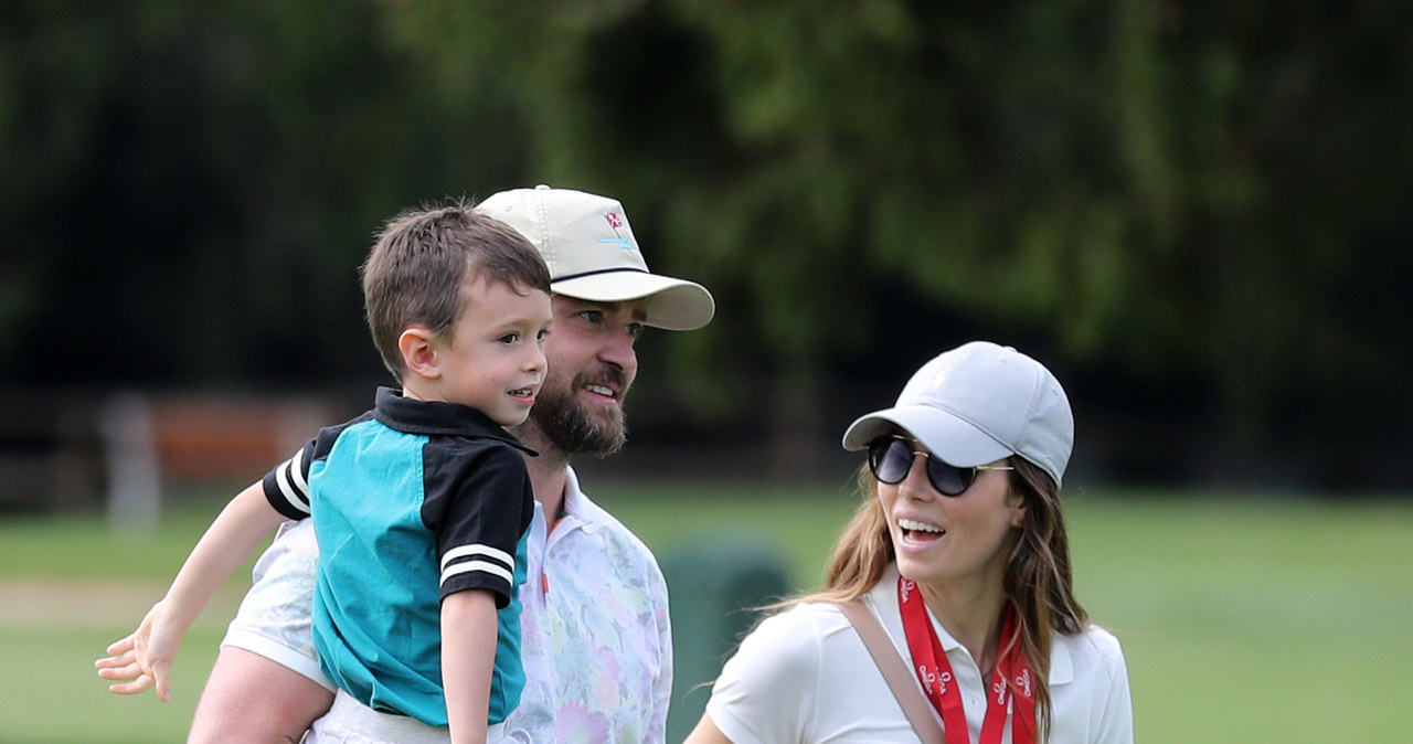 Justin Timberlake i Jessica Biel z synem /GC Images /Getty Images