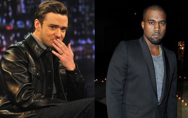 Justin Timberlake i Kanye West na razie tylko się podszczypują /Getty Images/Flash Press Media
