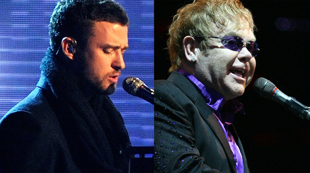 Justin Timberlake już kiedyś wcielił się w Eltona Johna. Zrobi to ponownie? /Getty Images/Flash Press Media