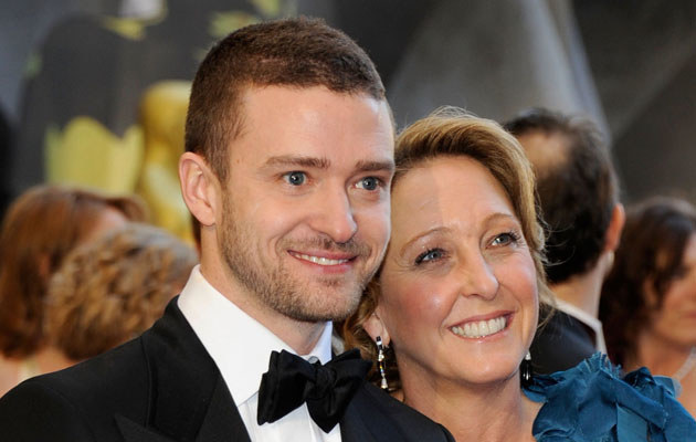 Justin Timberlake z mamą Lynn Harless /Ethan Miller /Getty Images