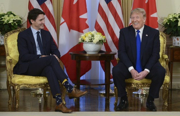 Justin Trudeau i Donald Trump, zdjęcie z 2019 roku / 	Sean Kilpatrick /PAP/EPA