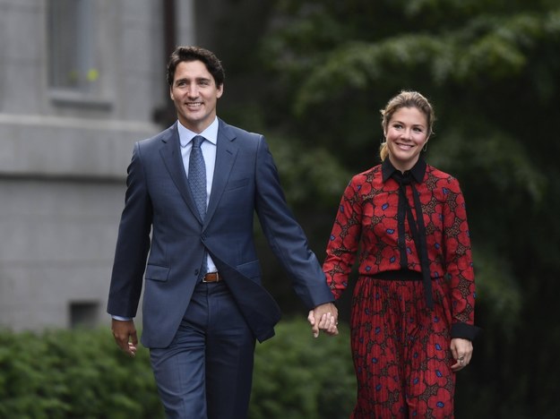 Justin Trudeau i Sophie Gregoire Trudeau /	Justin Tang /PAP/EPA