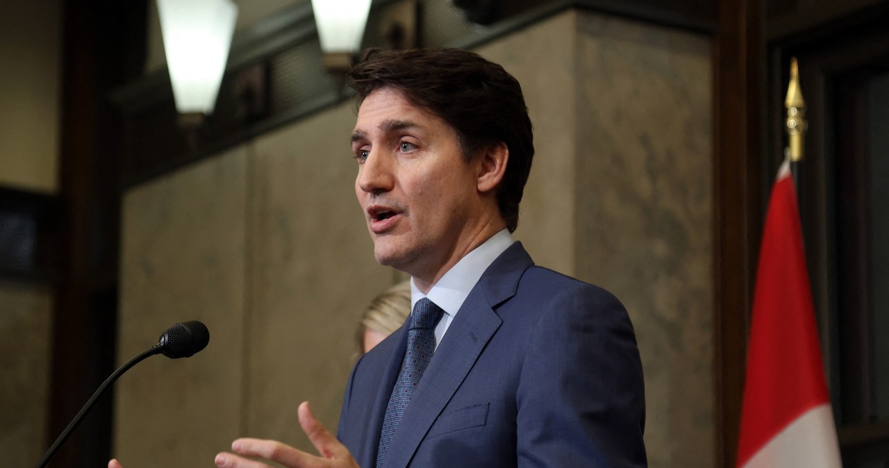 Justin Trudeau, premier Kanady zachęca rodaków do kupowania kanadyjskich produktów /DAVE CHAN /AFP