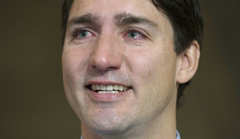 Justin Trudeau we łzach pożegnał Gorda Downiego /Adrian Wyld/The Canadian Press via AP /East News