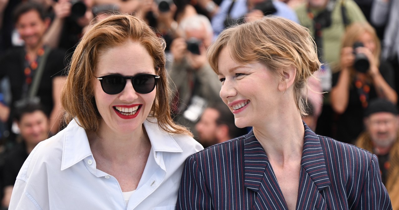 Justine Triet i Sandra Hüller na premierze filmu "Anatomia upadku" na festiwalu w Cannes 2023 /Stephane Cardinale - Corbis /Getty Images