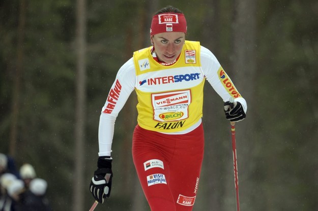 Justyna Kowalczyk biegnie po zwycięstwo w Falun. &nbsp; /  ANDERS WIKLUND /PAP